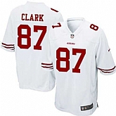 Nike Men & Women & Youth 49ers #87 Dwight Clark White Team Color Game Jersey,baseball caps,new era cap wholesale,wholesale hats